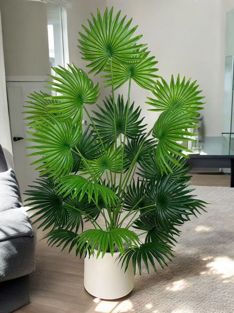 Faux Palm Plant: Tropical Green Plastic Home Decor (55-105 cm) faux plants