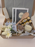 Gift Hamper New Home Ferrero & Silk Flowers Bouquet Hamper house warming flower