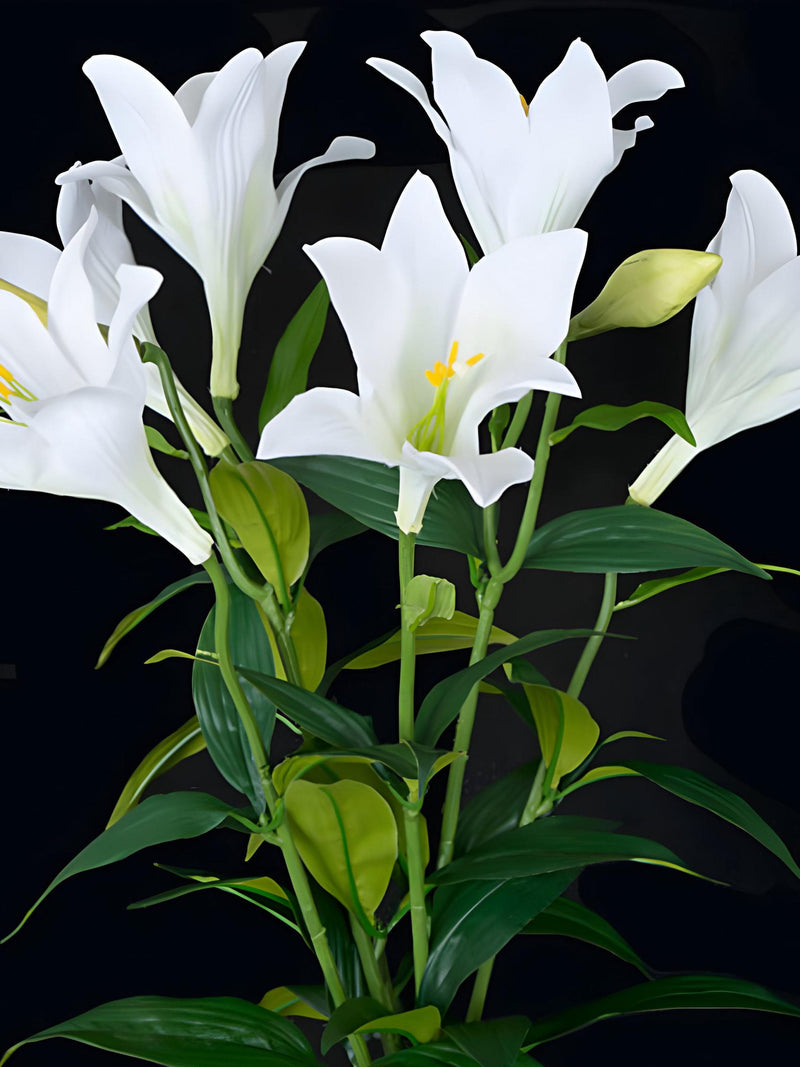24" Easter Lily Bush, Faux Lilies, Easter Flowers, Spring Flowers, Spring Stems, Silk Flowers, Vase Filler silk flower