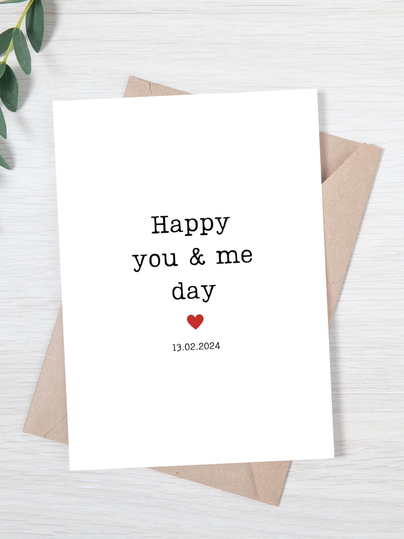 Anniversary Card for Husband | Anniversary Card for Wife | Girlfriend Anniversary Card |Boyfriend Anniversary Card|Happy You and Me Day Card ANNIVERSARY