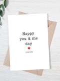 Anniversary Card for Husband | Anniversary Card for Wife | Girlfriend Anniversary Card |Boyfriend Anniversary Card|Happy You and Me Day Card ANNIVERSARY