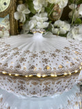 Rare Spode Fleur de Lys tureen/ vegetable dish flower spore