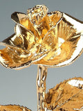 Gold Diana Rose By Living Gold - Real Rose Plated in 24K Gold (12" Full Blossom) ANNIVERSARY