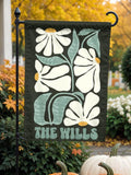 Custom Flower Welcome Garden Flag, Yard Art, Floral Art, House Warming Gift, Porch Decor, Spring Decor, Garden Art, Welcome Sign, Summer house warming flower