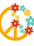 Boho Peace Flower Decal: Custom Die Cut Waterproof Vinyl FLOWER DELIVERY
