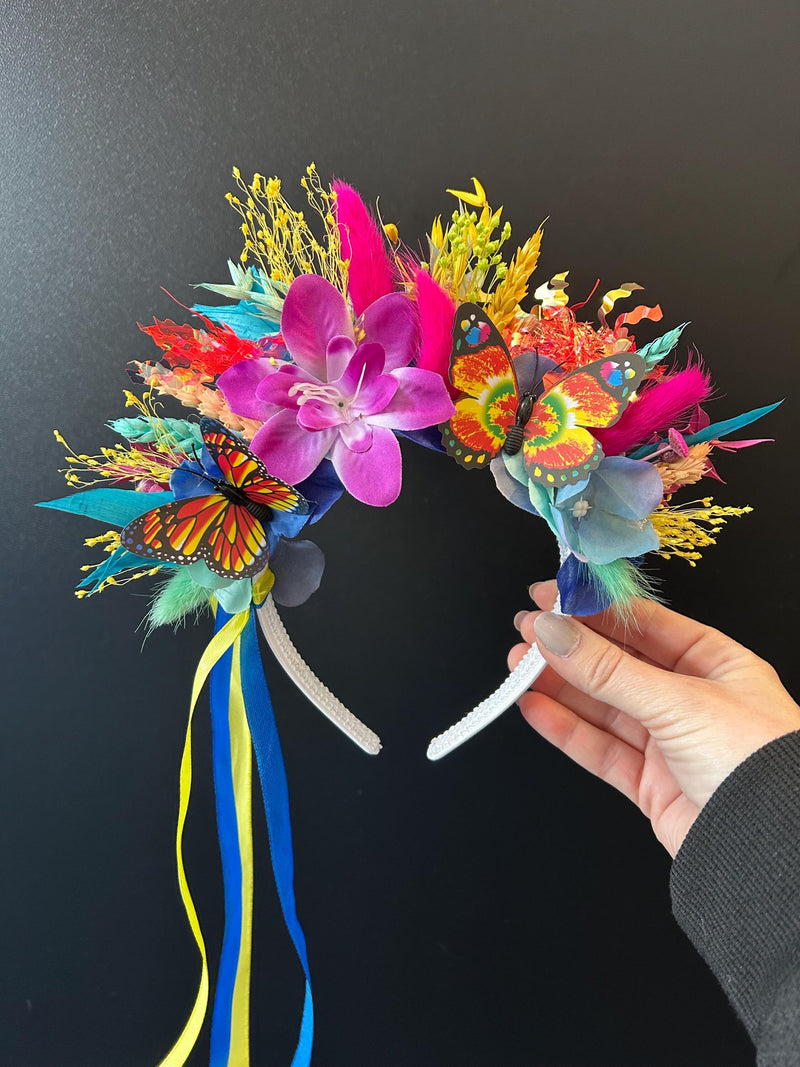 Festival hair crowns, festival flower crown, flower crowns, bright flower crowns, music festival hair band, hair crown, flower crowns FLOWER DELIVERY