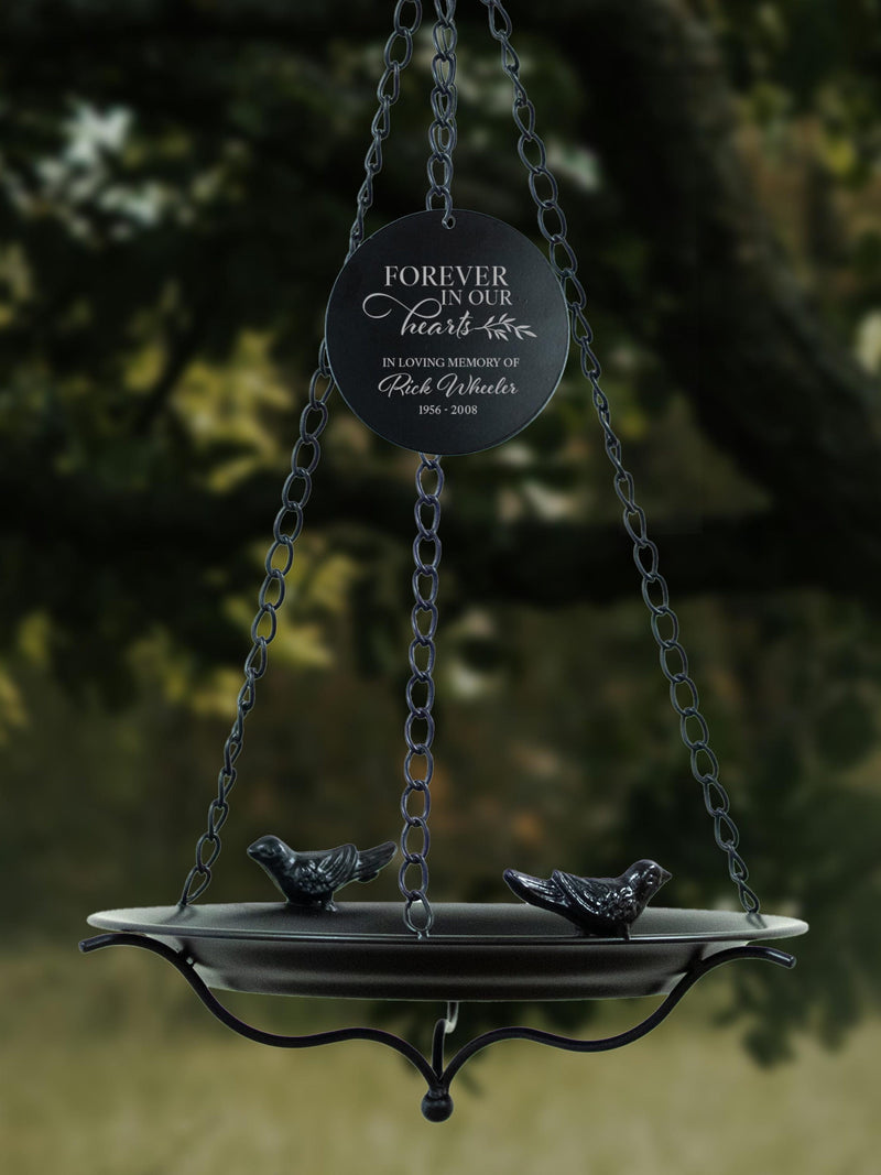 Memorial Garden Decor | Sympathy Gift Personalized | Remembrance Bird Bath Garden Memorial | Loss of Loved One | In Memory of Bird Bath Gift sympathy flower