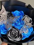 Personalized Eternal Rose Bouquet With Custom Message Forever flowers Birthday Gift Mother's Day gift Anniversary Gift Bridesmaid gift Bouquet