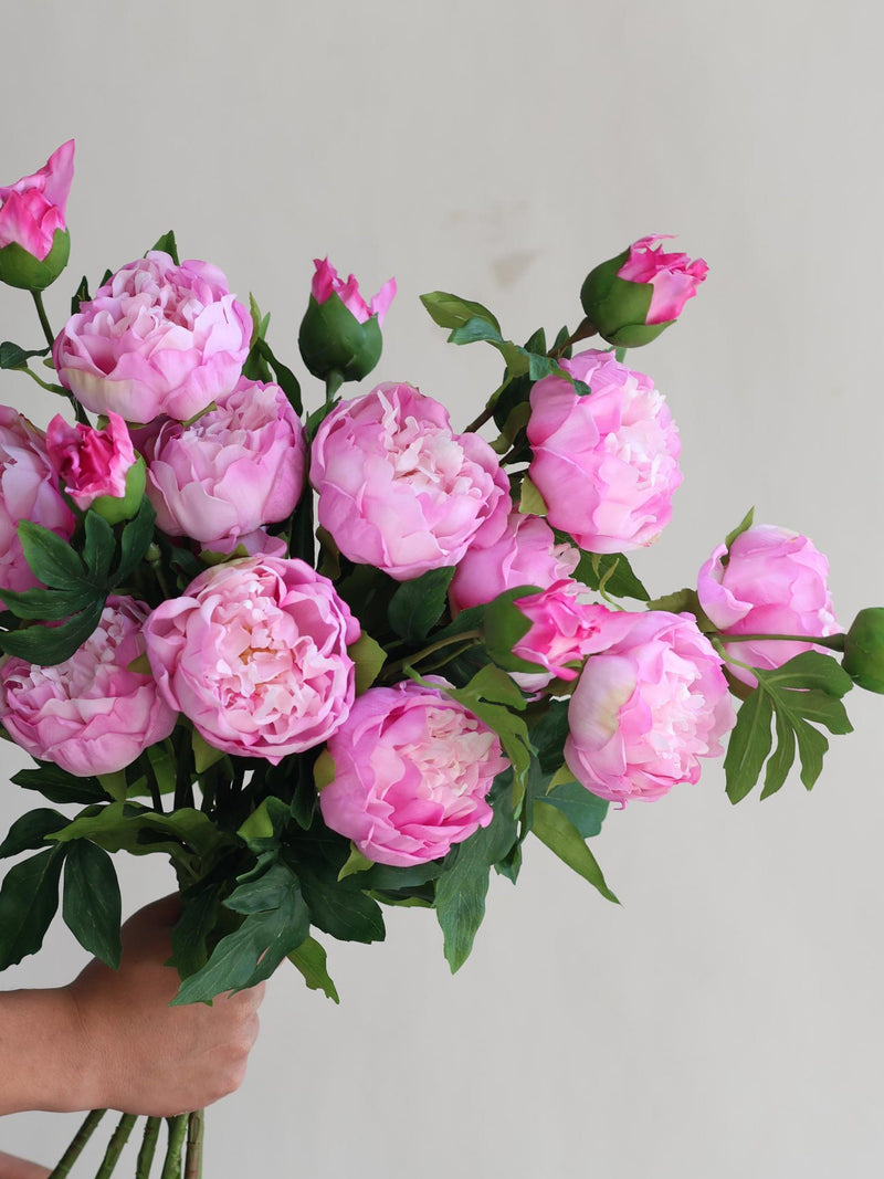 31.5" Real Touch Hot Pink Peony: Faux Floral Stem FLOWER DELIVERY