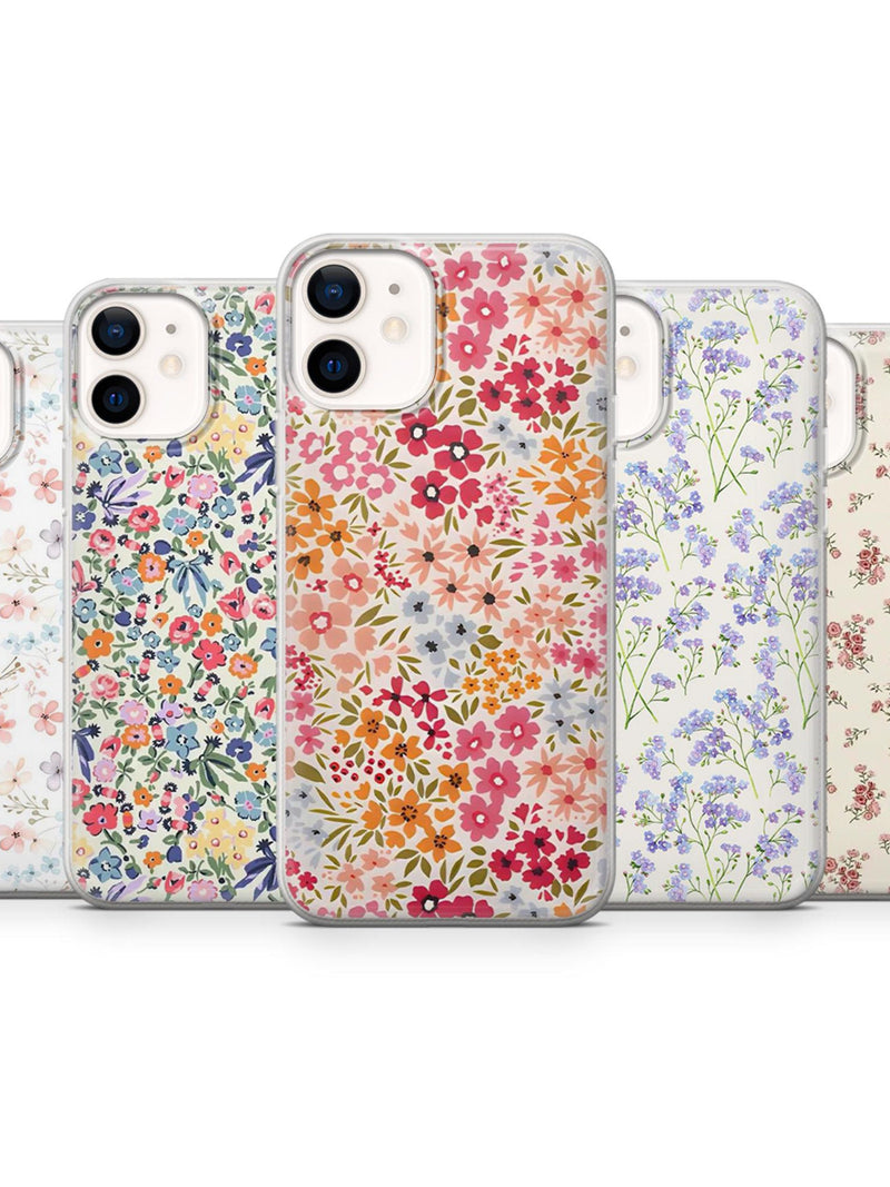 Spring Flower Phone Case Cute Flower Floral for iPhone 17Pro, 16, 15, 14, 13, 12, Samsung S25, S24, S23Fe, S22, A16, A26, A56, Pixel 10 9Pro FLOWER DELIVERY