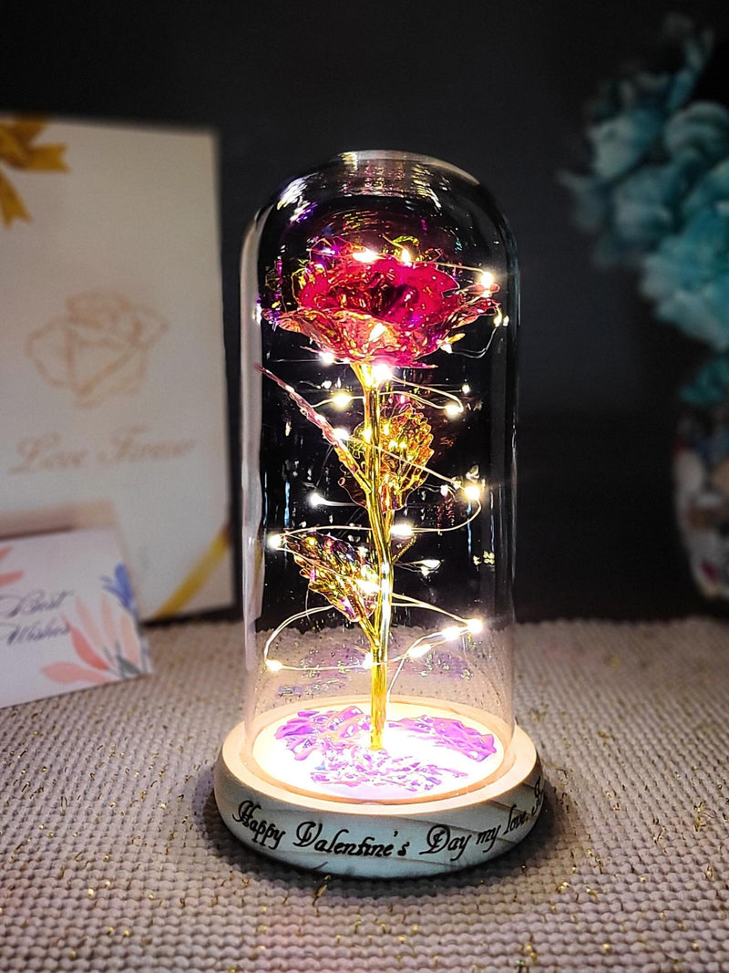 Personalized Rose for Valentines Day Gift, Beauty and the Beast Rose, Gift for Girlfriend, Anniversary Gift, Birthday, Gift for Her, Flower ANNIVERSARY