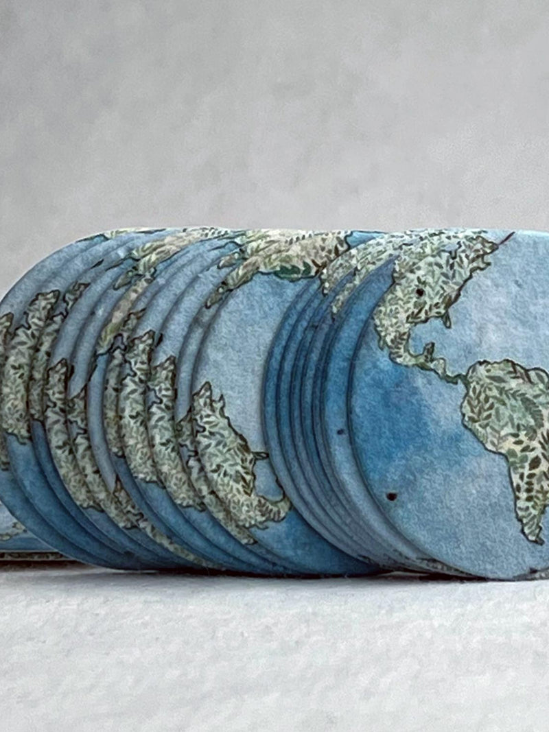 Seed Paper Earth Circles 1.5" in Diameter Wildflower Shapes for Cards, Favors, Tags or Events Set of 20 or 100 seeds bulk
