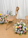 Pastel Wildflowers Aisle Flowers, Wildflowers Wedding Decor, Aisle Decoration, Floor Flowers, Barrel Flowers, Alter Flowers, Ground Flowers wedding flower