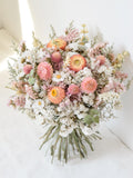 Blush & Peach Dried Flower Wedding Bouquet Bouquet