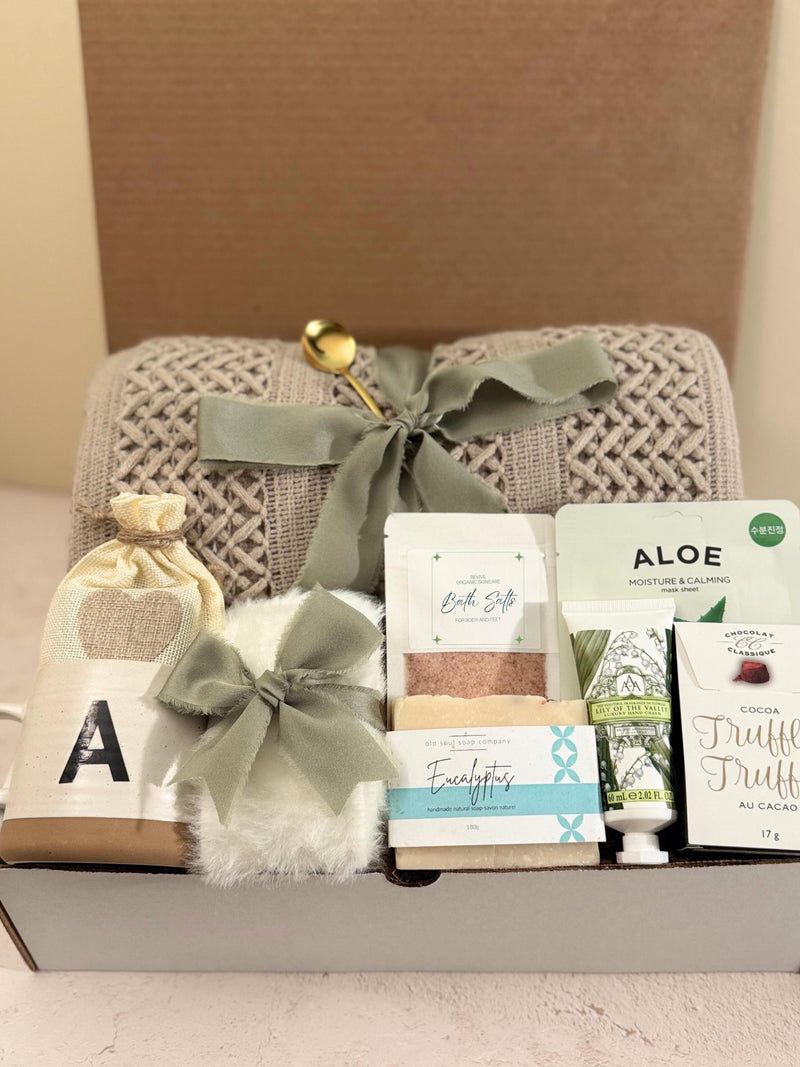 Sympathy Box with Blanket Comfort Bundle Personalized Bereavement Care Package Thinking Of You Gift Condolence Gift Box Tea Sympathy Basket sympathy flower