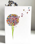 Hand-Painted Sympathy Card: Watercolor Floral Bereavement Card sympathy flower