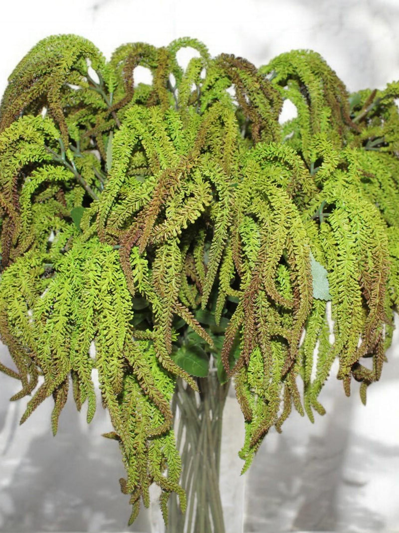 Faux Light Green Amaranth Tails Branch: DIY Hanging Plant (32.6") faux plants