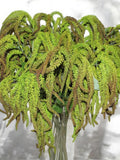 Faux Light Green Amaranth Tails Branch: DIY Hanging Plant (32.6") faux plants