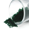 10 or 50 grams Dark Green Frosted 12/0 Glass Seed Beads, Grade A, Bulk Seed Beads, Transparent Red | Ships Quickly from USA | GR1822 seeds bulk