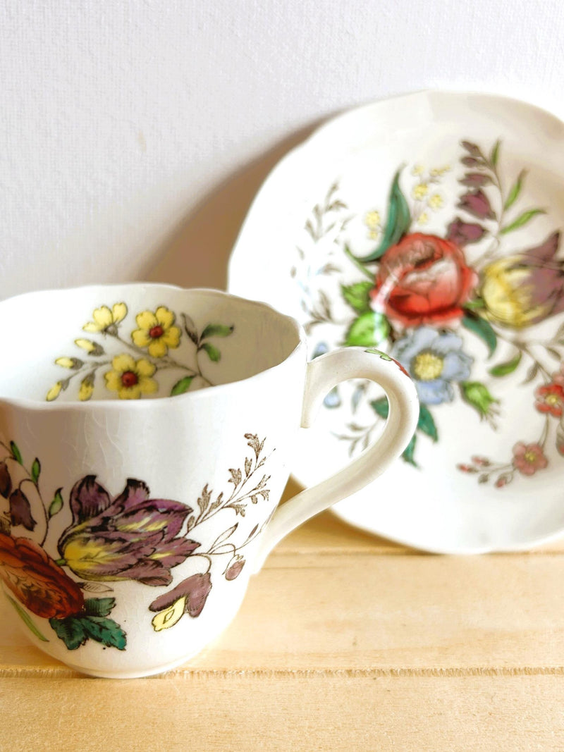 Spode Copeland Gainsborough Vintage Dishes, Made in England, Pieces Being Sold Separately flower spore