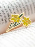 Daffodil Enamel Lapel Pin Ð March Birth Flower Brooch Ð Birthday Gift for Flower Lover Ð Floral Lover Gift Ð Spring Bloom Accessory birthday flower