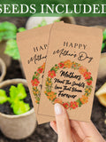 Bulk Personalized Mother's Day Favors Seed Packets/Mom's Blossoming Garden Seed Favors/Church Mother's Day Gifts/Celebrate Mother's Day Gift seeds bulk