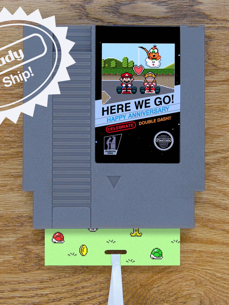 Mario Kart Anniversary Card | Real Game Cart ANNIVERSARY
