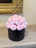 Preserved Peonies in Black Box: Forever Flower Arrangement FLOWER DELIVERY
