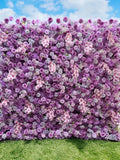 Purple Rose Flower Wall Backdrop: Event Photography Decor ANNIVERSARY