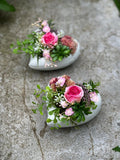 Grave decoration Òsmall summer heartÓ grave arrangement heart FLOWER DELIVERY
