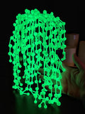 Surreal Glow in the dark String of Pearls forever plant. Faux whimsical desk Succulent. 3D printed Eco Friendly Fake Houseplant. faux plants