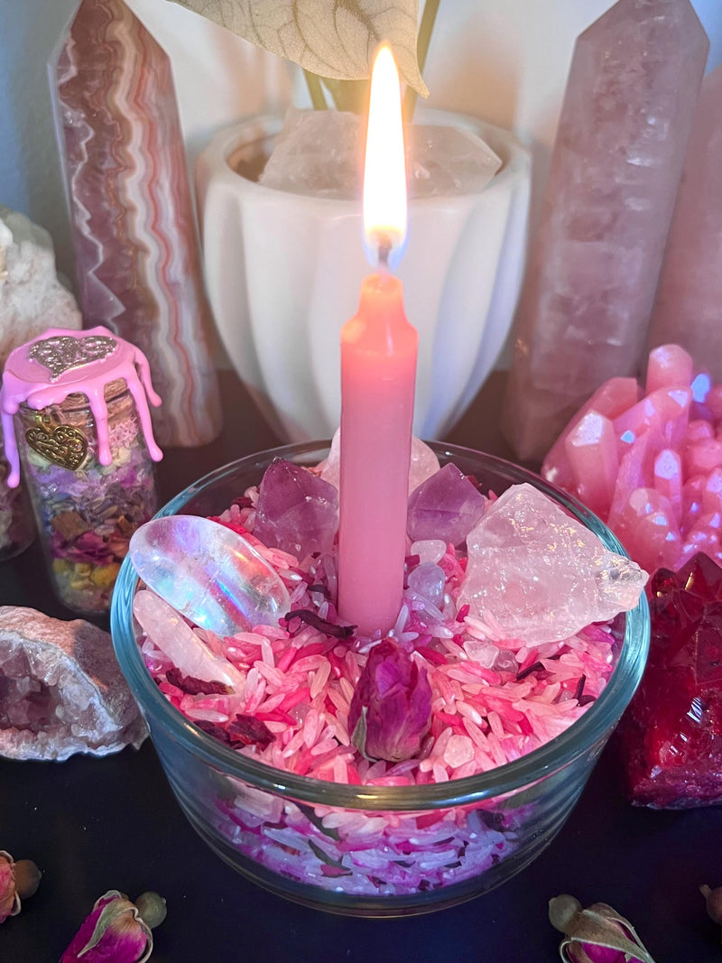 Enchanted Love Rice Ð Ritual Blend for Attraction, Self-Love & Romance Love Romance Flower