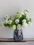 25" Real Touch Faux Snowball Flower: Cream & Green Real Touch Flowers, Faux Botanicals, DIY Florals/Wedding/Home/Kitchen Decoration | Gifts silk flower