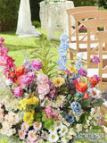 Spring Wildflower Wedding Aisle Flowers: Ceremony Table Centerpiece wedding flower