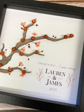 Personalized 7th Anniversary Copper Blossom Tree, 7 years together, couple home decor, traditional gift ANNIVERSARY