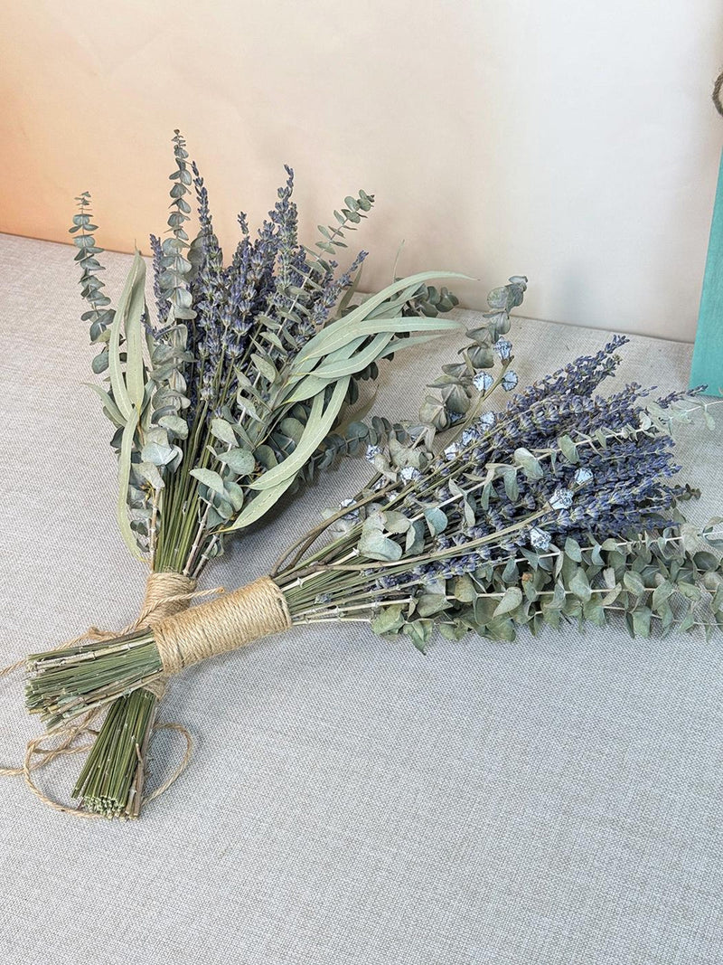 Dry eucalyptus bouquet_17 inch_eucalyptus shower_lavender bouquet_flower arrangement_hanging eucalyptus decor_ Bouquet
