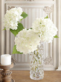 Real Touch Artificial White Hydrangea Stems Ð Lifelike Silk Flowers for Home, Wedding and Centerpieces silk flower