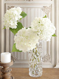 Real Touch Artificial White Hydrangea Stems Ð Lifelike Silk Flowers for Home, Wedding and Centerpieces FLOWER DELIVERY