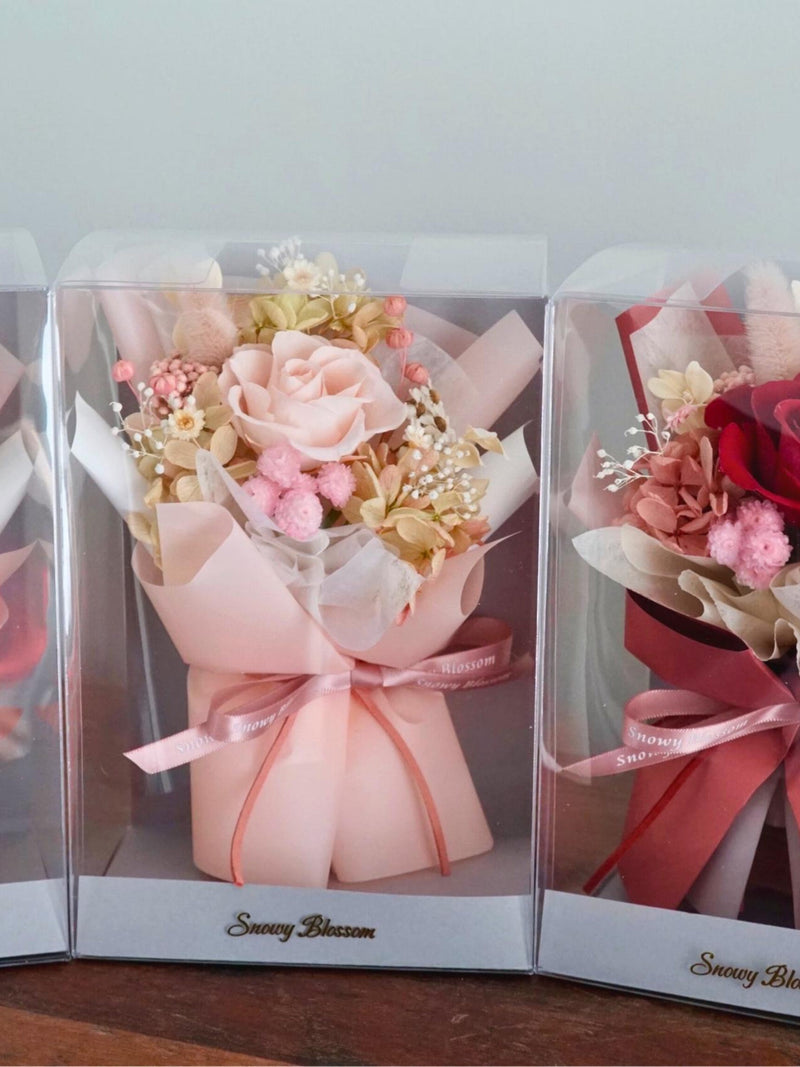 Japanese Preserved Rose Forever Eternal Rose Preserved Dried Flower Preserved Mini Bouquet Flower for Her Gift for wedding New Home Decor FLOWER DELIVERY