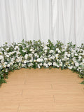 White Floral Ground Arch, Boho Wedding Aisle Runner wedding flower
