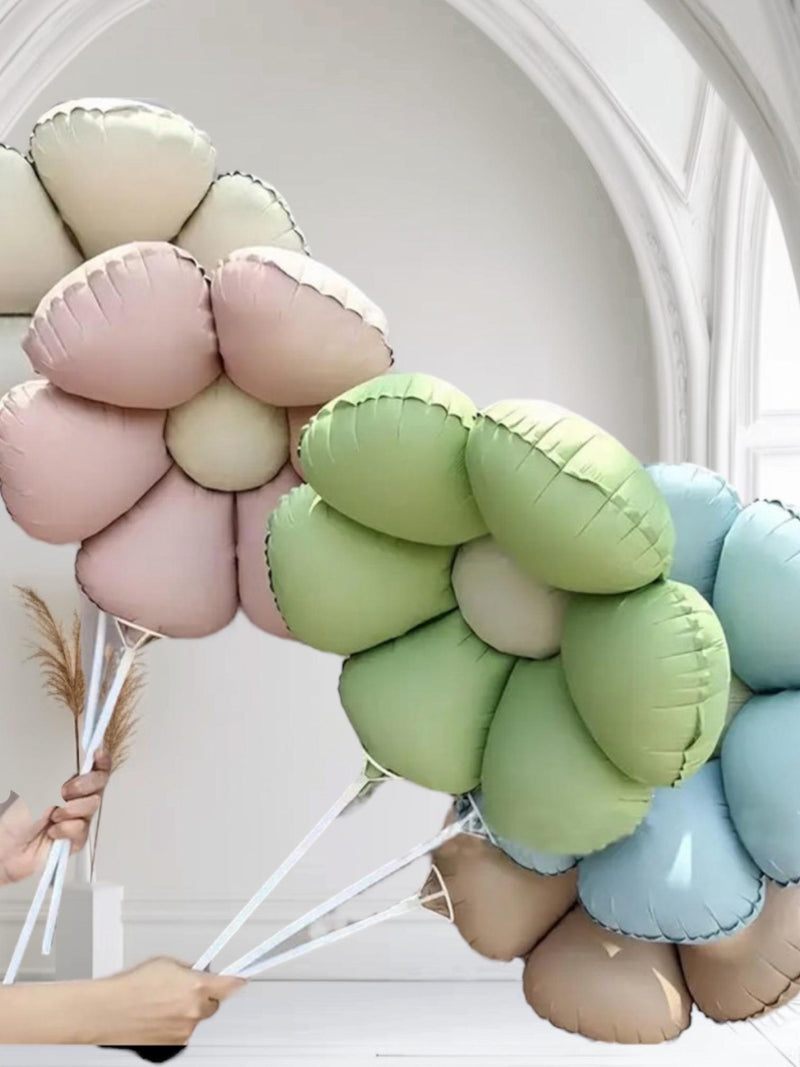 Daisy Flower Balloon Set - Pastel Aluminum Film Balloons for Spring Celebrations, Baby Showers, and Garden Parties birthday flower