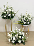 White Artificial Flower Arrangement, Wedding Aisle, Arch Decor wedding flower