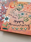 Anniversary Card love happy forever card for parent flower memories congrats happy meaningful wedding Anniversary gift for couple romance Love Romance Flower