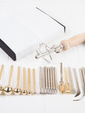 30 items Total flower making tools millinery tools stamp kit silk flowers silk flower