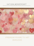 Valentine Frame TV Art,Vintage Hearts Frame TV Art,Pink Red Romance Wall Art,Love Frame TV Art,Neutral Party Decor,Tv Digital Download Love Romance Flower