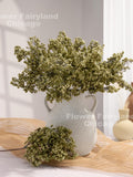 Faux Mini Berries Stem - Artificial Plant - Green faux plants