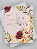 Happy Anniversary Card - Floral - Flowers ANNIVERSARY