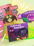 Lethal Company Glitter Sticker | Employee | Bracken | Yippee | Hoarding Bugs | Loot Bugs | Spore Lizard | Anxious | even flower spore
