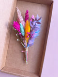 Vibrant Mini Dried Flower Bouquet - Everlasting Letterbox Posy for Home Decor and Personalized Gifts sympathy flower