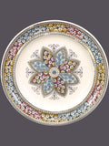 Antique Victorian-age Copeland Spode Primrose Multicolor Starflower dessert, side plate made in England. flower spore